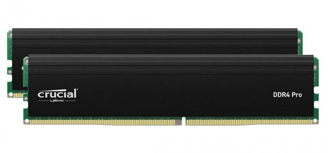 Crucial PRO DDR4-3200 - 32GB - CL22 - Dual Channel (2 pcs) - Intel XMP - Schwarz