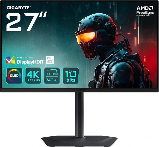 Gigabyte MO27U2 27 Zoll 4K (UHD) OLED 16:9 240 Hz Gaming-Monitor