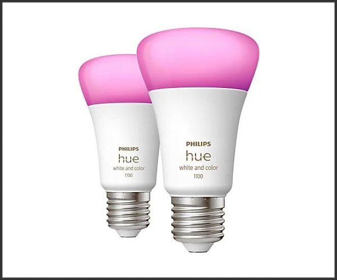 PHILIPS Hue White & Col. Amb. E27 Doppelpack 2x1100 LED Lampe Mehrfarbig