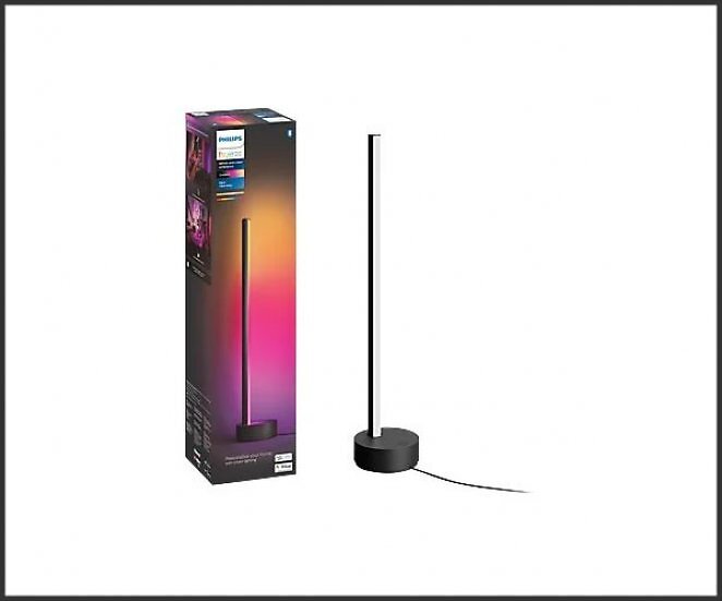 PHILIPS Hue Gradient Signe Schwarze Tischleuchte Mehrfarbig