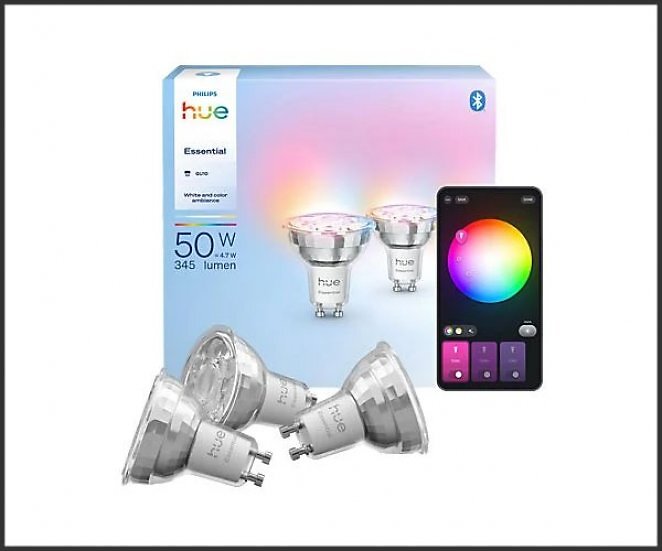 PHILIPS Hue Essential smarte GU10 LED Lampe Lichtquelle RGB