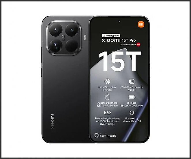 XIAOMI 15T Pro 512 GB Black Dual SIM