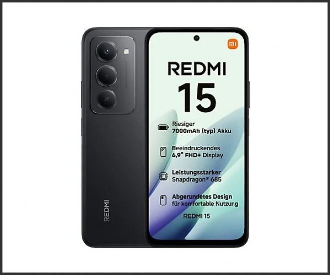 XIAOMI Redmi 15 128 GB Midnight Black Dual SIM