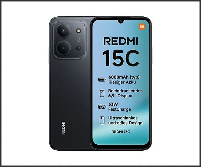 XIAOMI Redmi 15C 128 GB Midnight Black Dual SIM