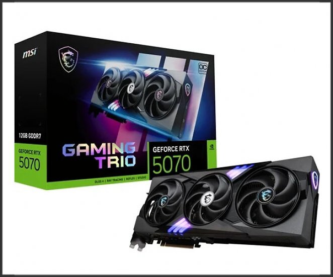 MSI GeForce RTX 5070 12G GAMING TRIO OC, Grafikkarte inkl. Resident Evil Requiem
