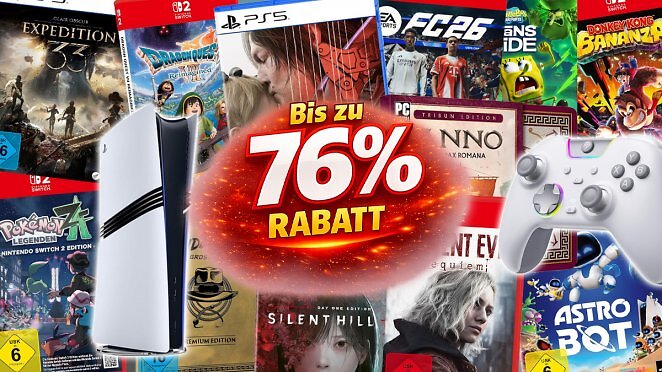Gaming-Deals bei Amazon im Spring-Sale mit bis zu 76 % Rabatt