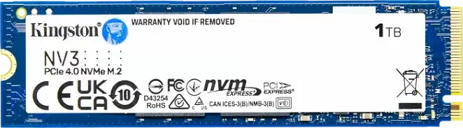 Kingston NV3 NVMe PCIe 4.0 SSD 1TB, M.2 2280 / M-Key / PCIe 4.0 x4