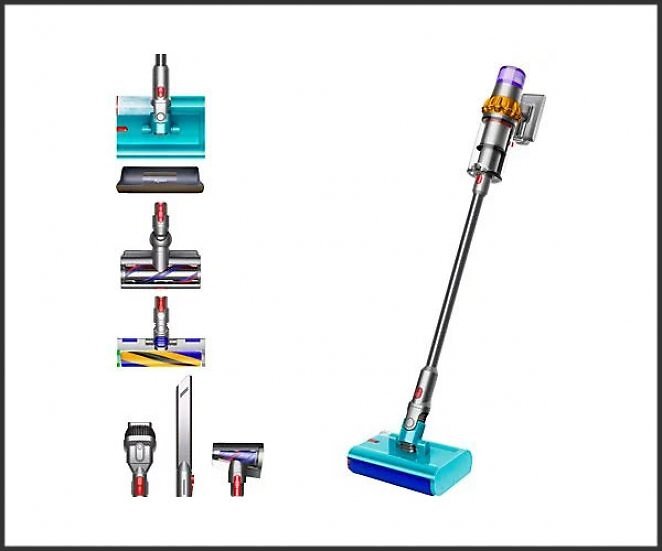 DYSON V15s Detect Submarine Nass-/Trockensauger, Akkubetrieb, 660 Watt