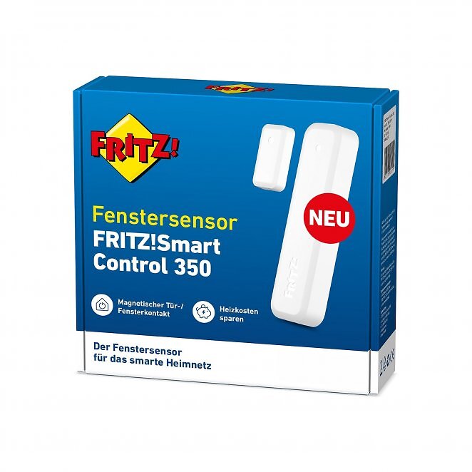 Fritz!Smart Control 350, magnetischer Tür-/Fensterkontakt (Smart-Home-Sensor)