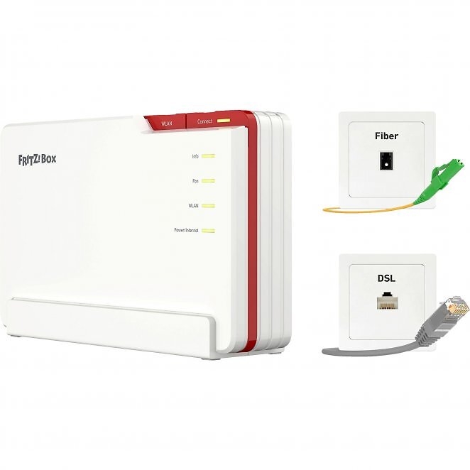 Fritz!Box 5690 Pro, (Wi-Fi 7), DSL- und Glasfaser-Router