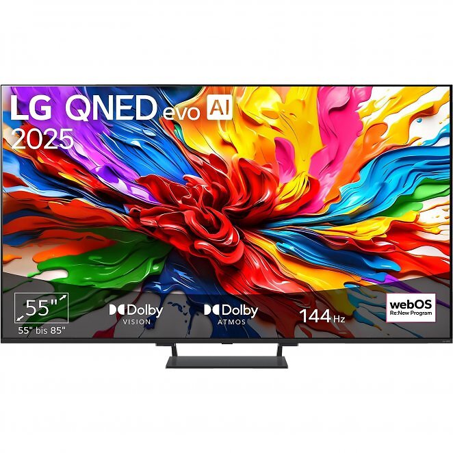 LG 55QNED93A6A QNED evo TV (Flat, 55 Zoll / 139 cm)