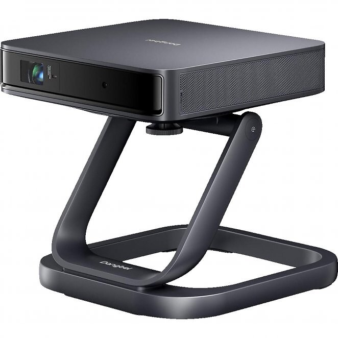 Dangbei Atom Compact Smart Laser Beamer mit Google TV + Ständer, (Full-HD, 3D, 1200 cd/m², WLAN)