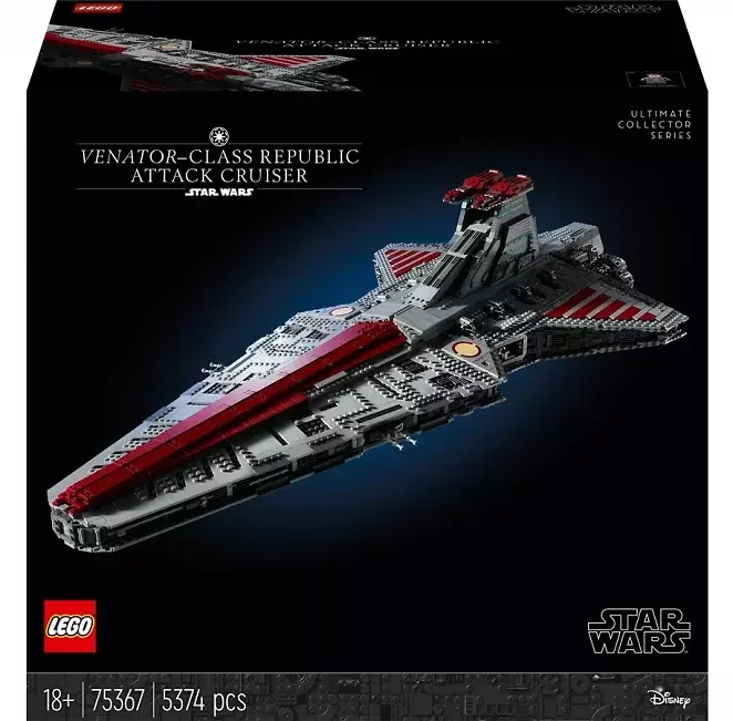 Lego Star Wars 75367 Republikanischer Angriffskreuzer der Venator-Klasse (mit 5.374 Teilen)