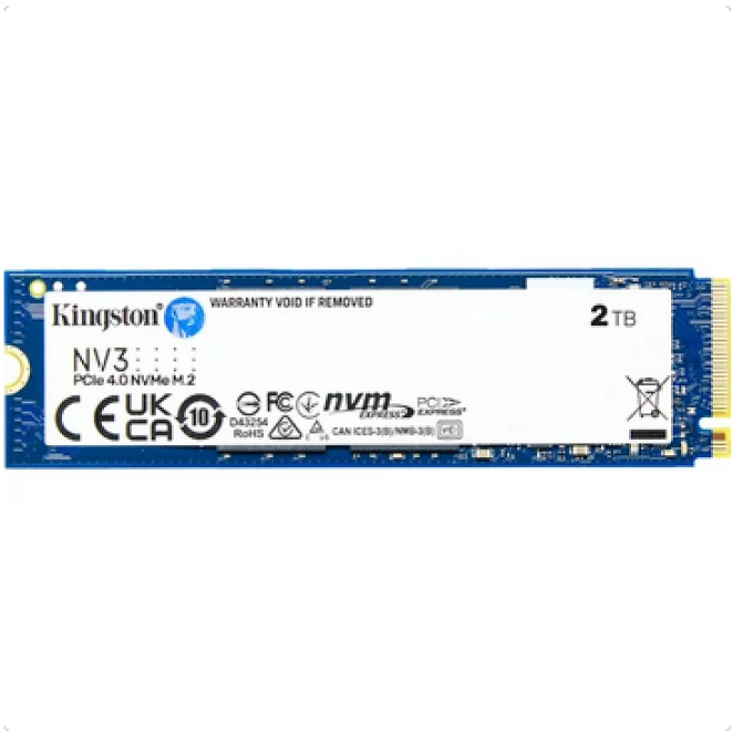 Kingston NV3 2 TB, M.2 2280, PCI-Express 4.0 ×4, 6.000 MB/s Lesen, 5.000 MB/s Schreiben