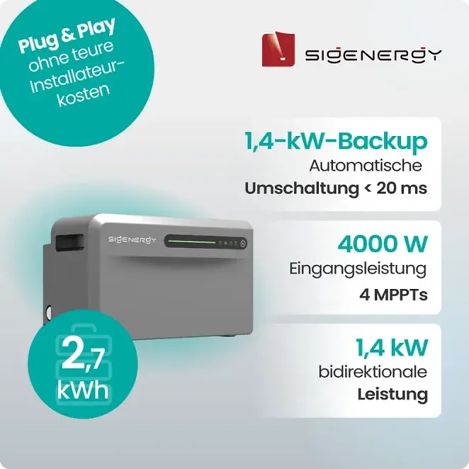 Sigenergy SigenMate 2700 Ultra Haupteinheit