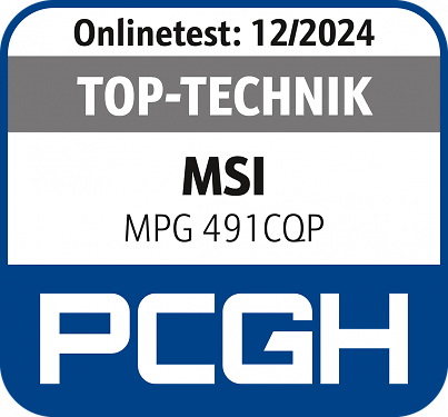 Top-Technik-Award für den <strong>MSI MPG 491CQP</strong>. - 2024/12/PCGH_Onlineaward_MSI_1224-pcgh.png