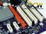 Dreimal PCI, einmal PCIE x16 und zweimal PCIE x1. (Bild: ocworkbench.com)