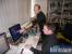 Andreas Wett und Alexander Rüdinger von Corsair demonstrieren die XMP-Technik. (Bild: PCGH)