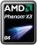 Phenom X3: Die neuen Phenom-Logos von AMD