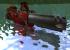 Quake 4 in der Raytracing-Version: Spieler und Umgebung spiegeln sich im Wasser.