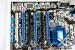 6 mechanische PCI-Express-x16-Slots. Denkbare elektrische Belegung: 16/0/16/0/16/4, alternativ 8/8/8/8/4. (Bild: Xfastest.com)