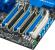 Asus P6T6 WS Revolution: Die beiden schwarzen Slots sind mit acht Lanes angebunden, der weiße mit vier. (Bild: Asus)