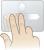 Two Fingers Flick:
Slide two fingers up/down/left/or right for enhanced navigation, such as browsing back on the web.