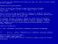 Bluescreen bei Windows.