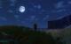 Gothic 3: Der Vollmond sieht hervorragend aus, die Nacht-Atmosphäre wirkt.