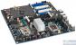 Intel D5400XS: Auch wenn AMDs Quadfather nicht gegen die Core 2 Quad ankam, ließ es sich Intel nicht nehmen mit "Skulltrail" etwas ähnliches auf die Beine zu stellen: Gleich zwei QX9775 auf Yorkfield-Basis stellten das Maximum dar - anno 2007 extrem potent und erstmals gab es auch CF und SLI auf einer Platine.