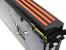 ... BIOS-Schalter: Wer möchte, schaltet von 375 Watt Maximalverbrauch (800/2.500 MHz, 1,1 Volt) auf 450 Watt im OC-Modus (880/2.500 MHz, 1,175 Volt). Brachial!