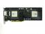 Nvidia Geforce GTX 590 #2: Die Chips sind um 90 Grad gedreht; auf der Platine sitzt eine Metallplatte, die alle wichtigen Teile bedeckt und deren Wärme abführt.