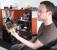 Daniel bestaunt das Mini-ITX mit Z68-Chipsatz von Zotac.