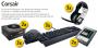 Das Corsair AX1200i gehört zu den aktuell besten Netzteilen am Markt. Es leistet bis zu 1.200 Watt und ist 80-Plus-Platin-zertifiziert. 
Zudem gibt es jeweils zweimal die superschnelle SSD Corsair Neutron mit 120 GByte Kapazität sowie das Headset Vengeance 2000, die Tastatur K90 und die Maus M90 zu gewinnen. 