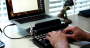 Qwerkywriter: Neumodische Schreibmaschinentastatur mit Cherry MX Blue (7)