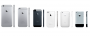 Größenvergleich: iPhone 6 Plus, iPhone 6, iPhone 5(s), iPhone 4(s), iPhone 3G(S), iPhone (1)