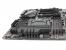 MSI X99S SLI Plus: Das zerklüftete Kühlkörperdesign funktioniert nicht nur optisch, im Vergleich zur Konkurrenz führt es auch die Wärme gut ab.