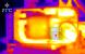Radeon R9 Fury X: Nach einer vollen Runde des aktuellen 3DMark inklusive jeweiliger Demos bleiben die Temperaturen von Spannungswandler, Spulen und Kühler deutlich geringer als unter Volllast.