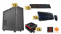 1x Thermaltake Suppressor F51 - 1x Thermaltake Smart DPS G 650W Gold - 1x Tt eSPORTS Poseidon Z RGB - 3x Tt eSPORTS Commander Combo