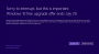 Windows 10-Upgrade Vollbild Benachrichtigung