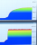 Bei Pumpenausfall und voller Auslastung steigt die CPU-Temperatur schnell an (unten) und die CPU drosselt sich, so dass die eigentliche CPU-Kühler vergleichsweise langsam heißer wird (oben).