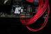 Vega-Protoyp bei AMD Demo am Ryzen-Techday. Nur drei von acht LEDs des GPU-Tachs sind aktiv.