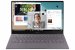 Samsung Galaxy Book S SM W767N Earthy Gold Front offen rgb