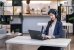 ASUS AI Noise Canceling Mic Adapter Scenario Work from Cafe