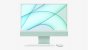 Apple iMac 2021 mit Apple M1 Chip in Mintgrün mit mitgelieferter Tastatur und Maus