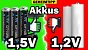 Akkus mit 1,5 Volt