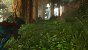 Ark: Survival Ascended - Gameplay-Szene, The Island, 4K Max, TSR 100 %: In diesem Shot ist gut zu erkennen, dass das die weit ausgefahrene Lumen GI auch Speculars berücksichtig. Sie können den "Glanz" auf Vegetation und Dino sehen, obwohl kein direktes Licht von der Sonne durch das Blätterdach dringt.<br><br>Dies ist bei vielen anderen GI-Ansätzen nicht oder nur sehr begrenzt der Fall, weshalb einzig mit indirektem Licht ausgeleuchtete und verschattete Szenen in anderen Spielen häufig "Stumpf" und kontrastarm wirken.