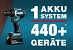 Mehr als 440 Werkzeuge und Gartengeräte von Makita lassen sich mit ein und demselben 18V Akku betreiben.