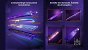 Der detaillierte Aufbau der Govee x Evangelion Gaming Wall Lights, inklusive der LED-Basis mit der Lanze des Longinus und dem Kopf von EVA-01.