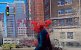LSFG 2.2 X2 ohne Performance-Mode in Spider-Man: Miles Morales: Sichtbares Nachschlieren II, direkte Monitoraufnahme.